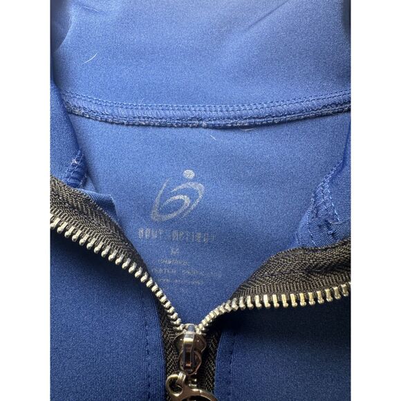 Fashion Nova Blue Zip-Up Cropped Athletic Jacket Size Medium - Picture 3 of 3